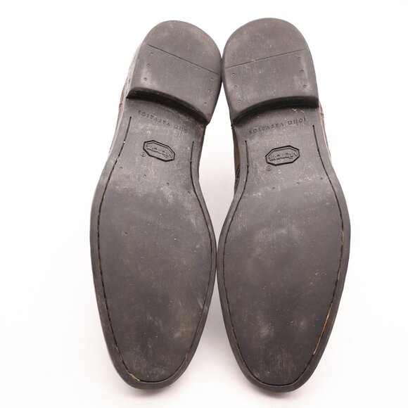 John Varvatos Chelsea Men’s 10 Waxed Suede Brown Leather Boots Handmade In ITALY - Picture 8 of 13